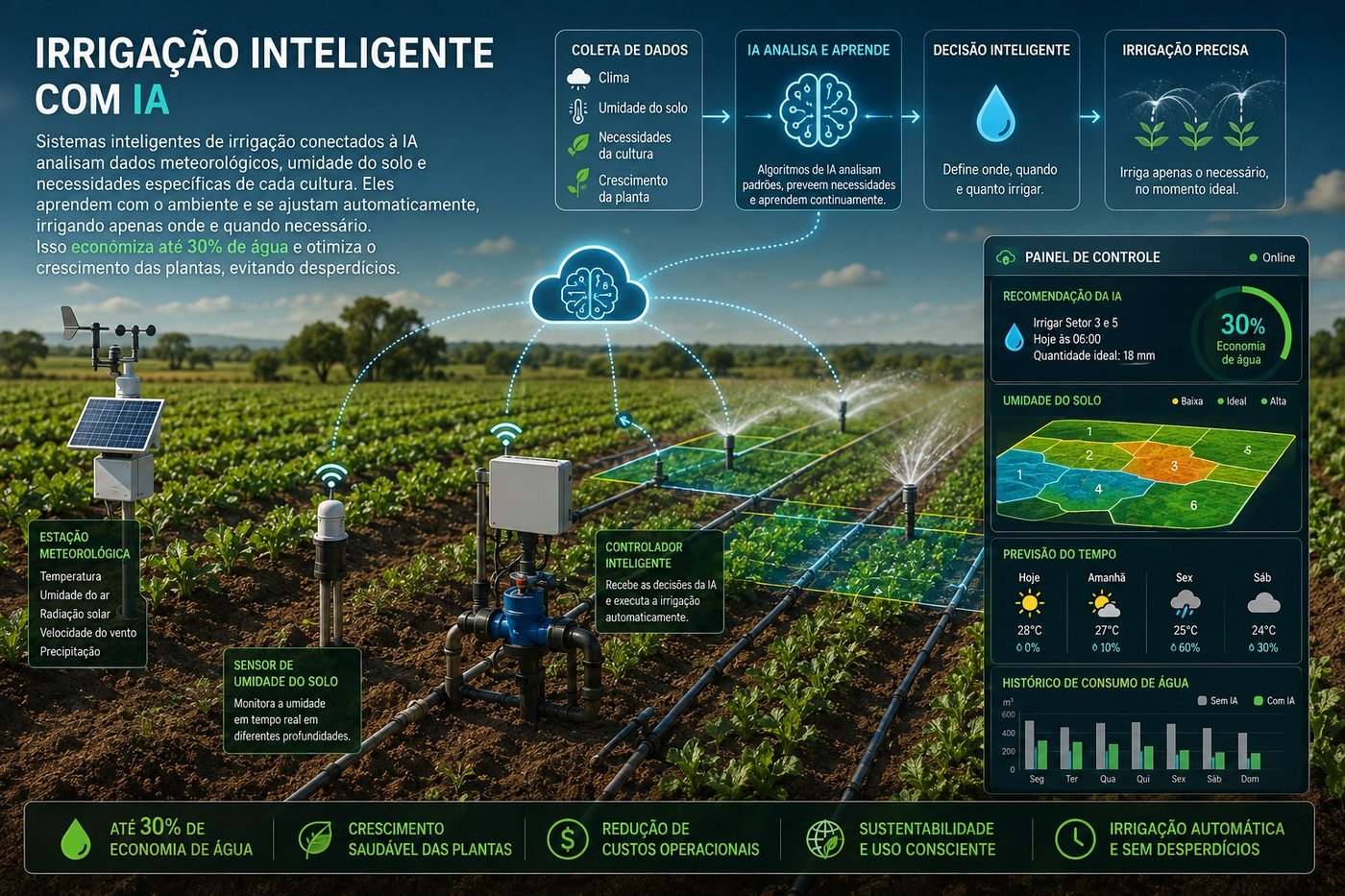 Irrigação Inteligente com IA